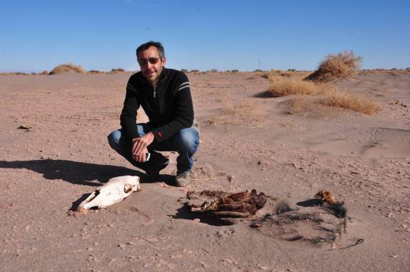 Gravação no deserto de Atacama, próximo à San Pedro de Atacama, no Chile